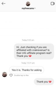 myfreecams is a affiliated with crakrevenue